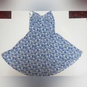 Old Navy Blue & White Floral Print Sundress Petite Small